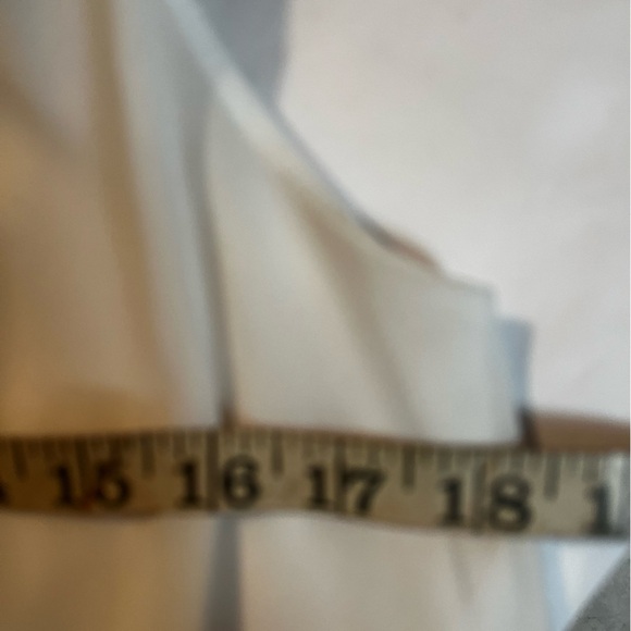 Blue Mint Blue & White Tuxedo Style Ruffle Neck Romper Sz Small Women - Picture 8 of 8